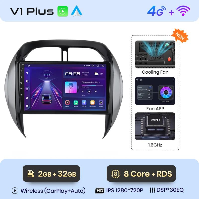 Junsun Wireless CarPlay Android Auto Radio For Toyota RAV4 2003 2004 2005 Car Intelligent Systems RDS BT DSP 2 din autoradio