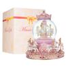 Rotating Carousel Music Box Crystal Ball Light Up Snow Globe Wind Up Musical Box Colorful Lights Cute Little Horses