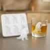 2Pcs Bigfoot-shaped Ice Tray BPA-Free Silicone 6 Cavity Sasquatch Shape Ice Cube Maker for Halloween Party Drinks Chocolate Soap Kitchen Gadget