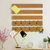 2/4 шт. Самоклеящиеся полоски из пробковой доски, Настенный органайзер, Доска для заметок, Доска для сообщений, Дисплей для фотографий, Домашний декор для офиса