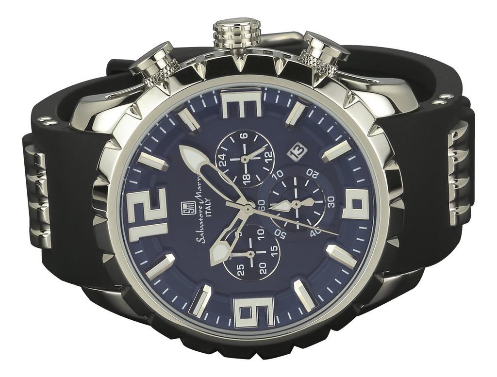 Salvatore Marra SALVATORE MARRA Часы Хронограф Кварцевые Мужские SM15107-SSBL [Импортные]