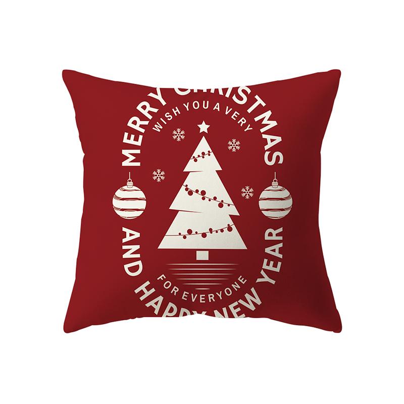 Рождественская елка, Рождественские украшения, наволочка с принтом, домашняя гостиная, украшение для дивана, полиэстеровая подушка, наволочка