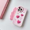 Ins 3d Pink Love оригинальный противоударный чехол для телефона с сердечками для Iphone 13 12 11 Promax 14 Pro Max Защитный чехол Fundas Capa