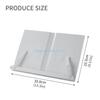 R6FF Folding Textbook Stand with Page Clip Reading Reading Stand 6 Angles Adjustable Textbook Stand for Textbook Music Scores