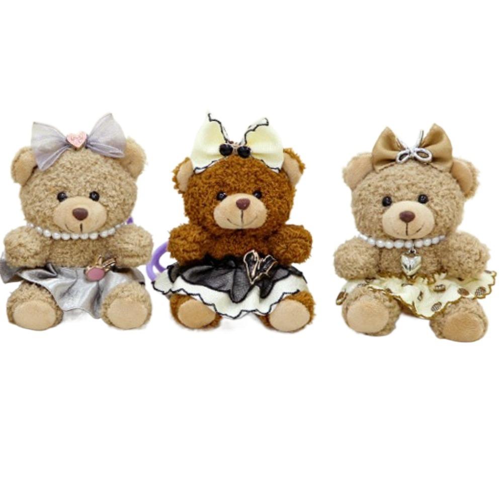 Украшения Медведь Брелок Милый Автомобильный Брелок Креативные Мягкие Куклы Рюкзак Декор