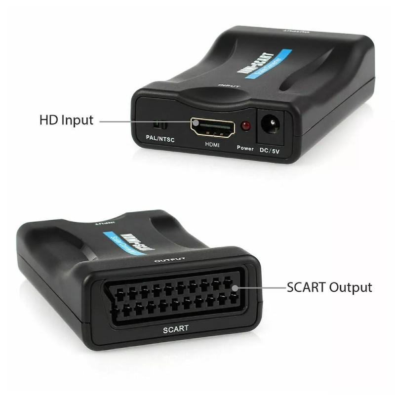 Конвертер HDMI в SCART высокой четкости для кристально чистого видео качества 1080p и универсальной совместимости