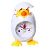 Chick Alarm Clock Kids Cartoon Cute Desktop Plastic Quartz Movement Alarm Clock for Students White