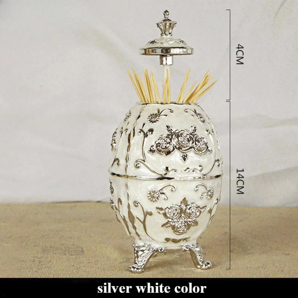 Держатель для зубочисток Rose Press, легкие роскошные высококачественные товары для дома, модная ретро-пластиковая коробка для зубочисток