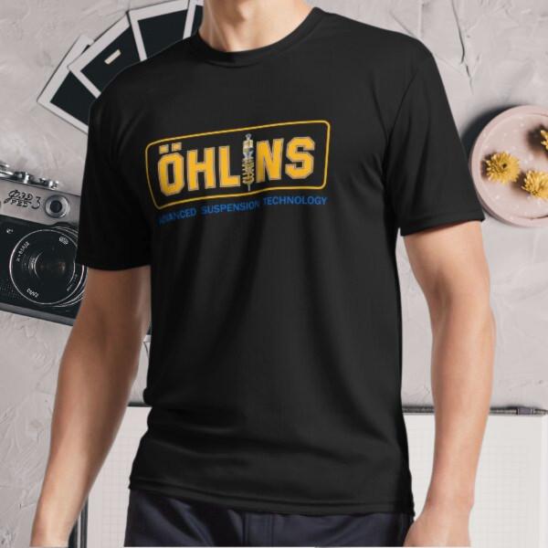 Новая футболка Ohlins Racing Retro Active Logo Футболка Смешная Размер S - 5XL