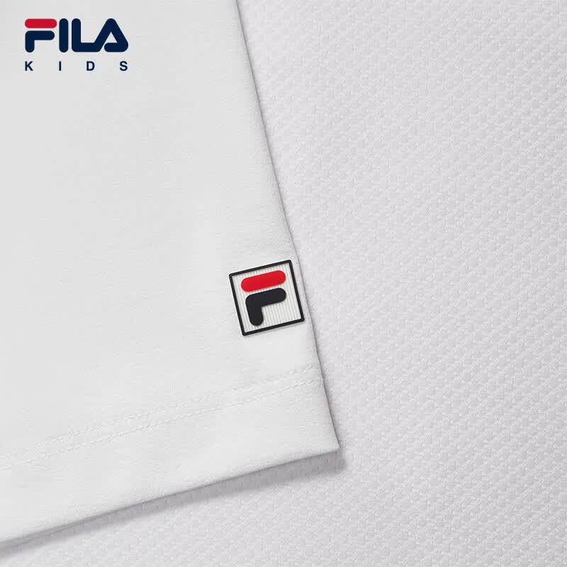 Fila Мальчишеская вязаная футболка-поло с коротким рукавом