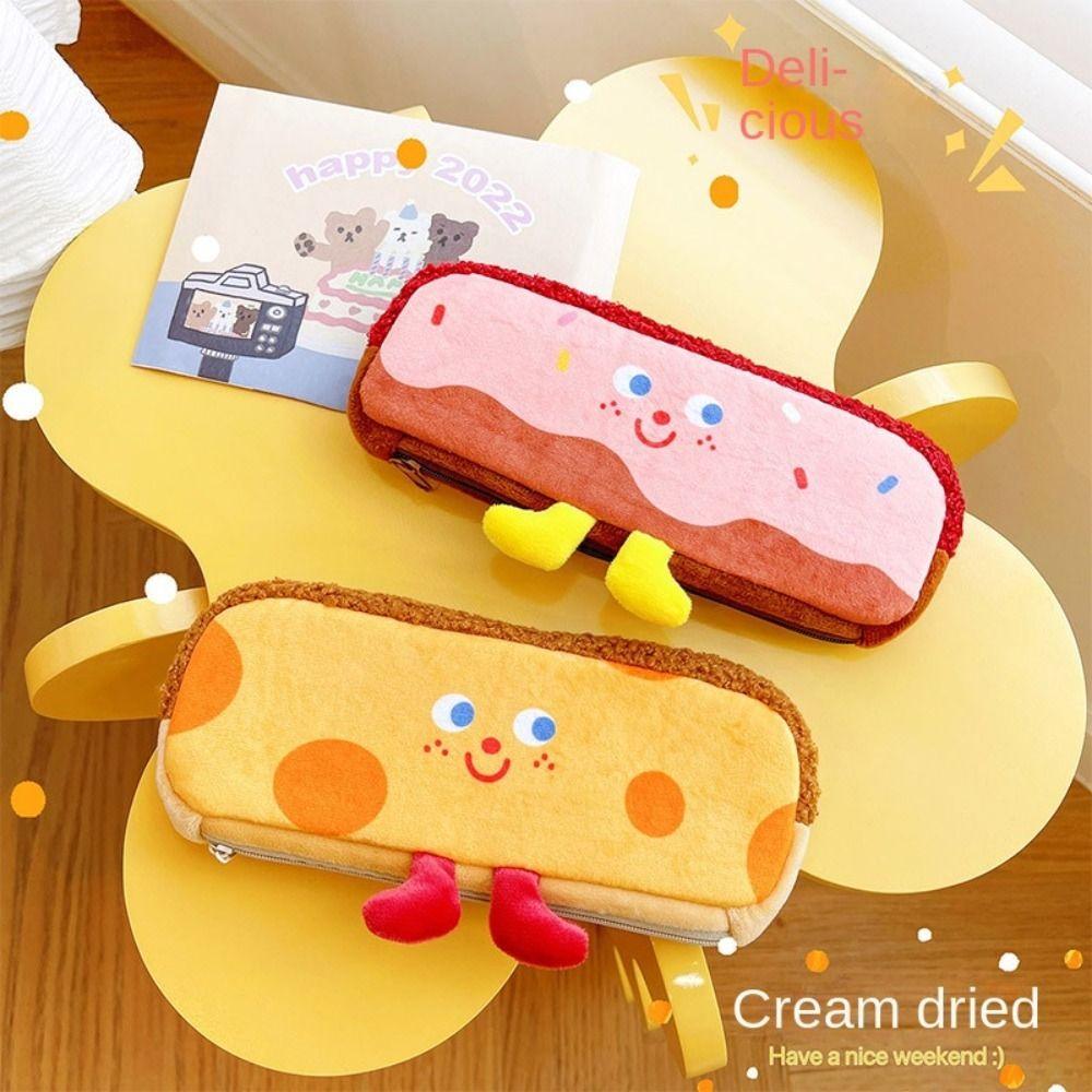 Bags Large Capacity Korean Style Pencil Pouch Comestic Bag Stationery Bag Cartoon Pencil Case