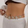 Chain Starfish Waist With Electroplated Alloy For Summer Accessory Fashion
