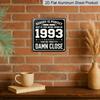 2D Flat - 1pc Vintage Metal Aluminum Sign | Retro Wall Art for Living Room, Lounge, Bedroom, Dining Room, Patio, Garden, Deck | Perfect Birthday Gift