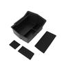 Center Console Organizer Tray 2 Removable Rubber Mats Anti Slip Armrest Storage Box Tray for