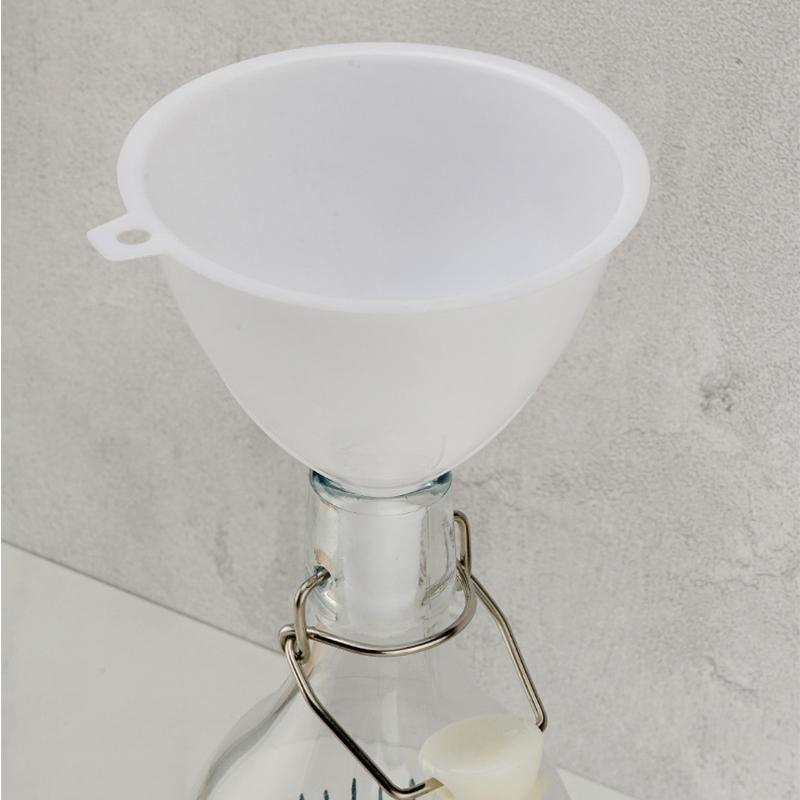 1 set Plastic Funnel Set White Kitchen Funnels for Filling Bottles, Automotive Oil Funnels for Lubricants and Fluids