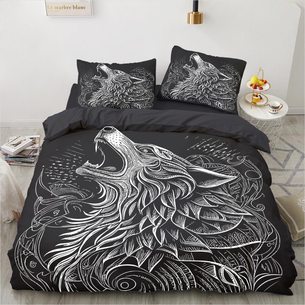 Постельное белье с черепами, размер Twin 140x200 см - Винтажное Барокко, Постельное белье на Хэллоуин, 2/3 шт., Роскошный чехол на одеяло со скелетами, Готический комплект постельного белья