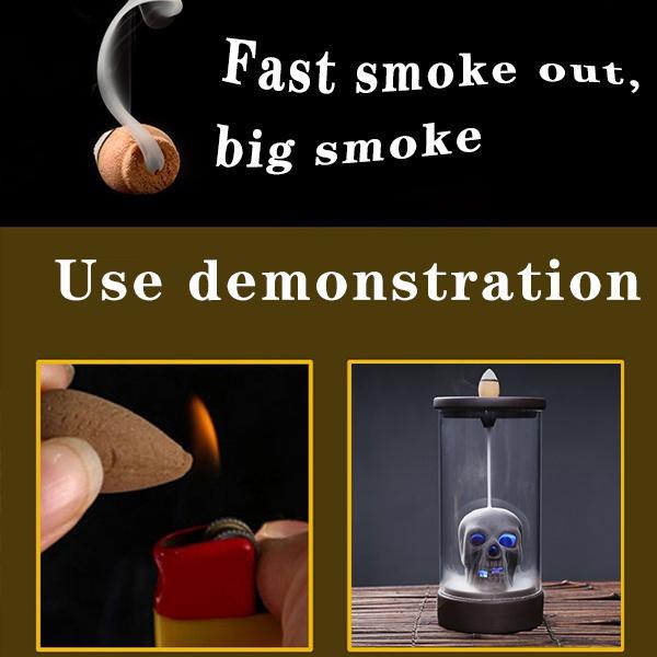 Курильница с обратным потоком, креативная керамическая настольная декоративная печь для ароматерапии, ветрозащитный держатель для благовоний