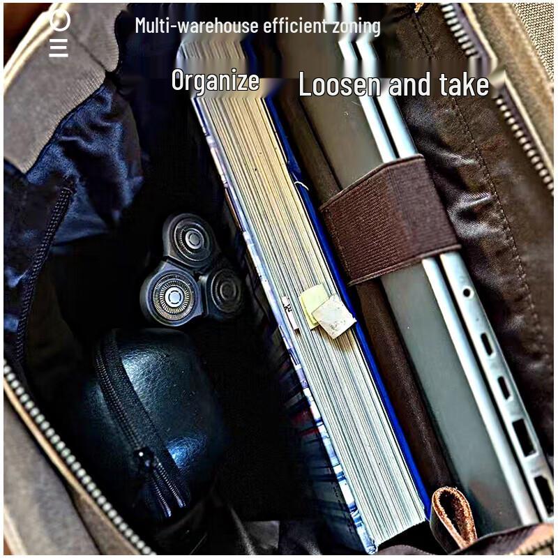 Унисекс рюкзак для ноутбука 15,6" из кожи и канваса с принтом "География мира"