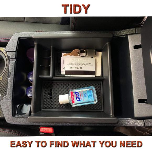 JKCOVER Center Console Organizer Tray Compatible With Toyota 4Runner 2010- 2024 And Kia Telluride -2024 2025 Accessories,Ert Armrest Box Secondary