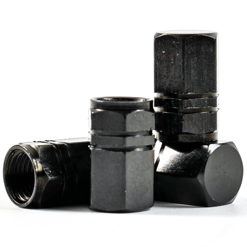 4 Pcs Aluminum Alloy Tire Valve Protection Stem Car Cover Dust Proof Airtight Air Cap Cover For Truck Motorcycle Bike Automobile