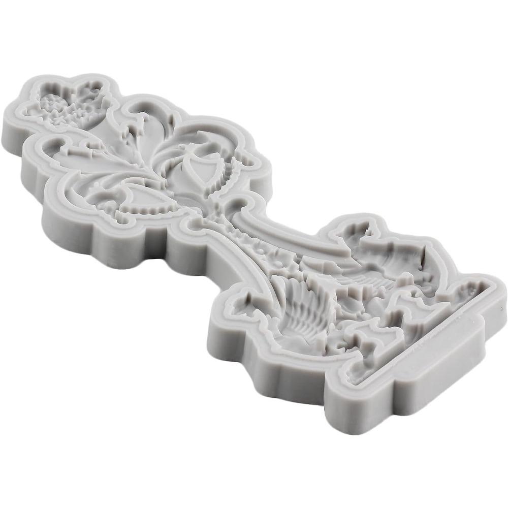 Формы для помадки в стиле барокко, завитушки, прокрутка, кружевная кайма, силиконовая форма для украшения торта, топпер для кексов, конфеты, шоколадная паста для жевательной резинки, полимерная глина