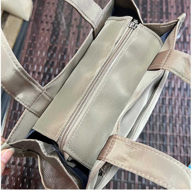 Повседневная сумка-тоут из ткани Оксфорд с принтом книг и боковыми карманами для женщин и студентов