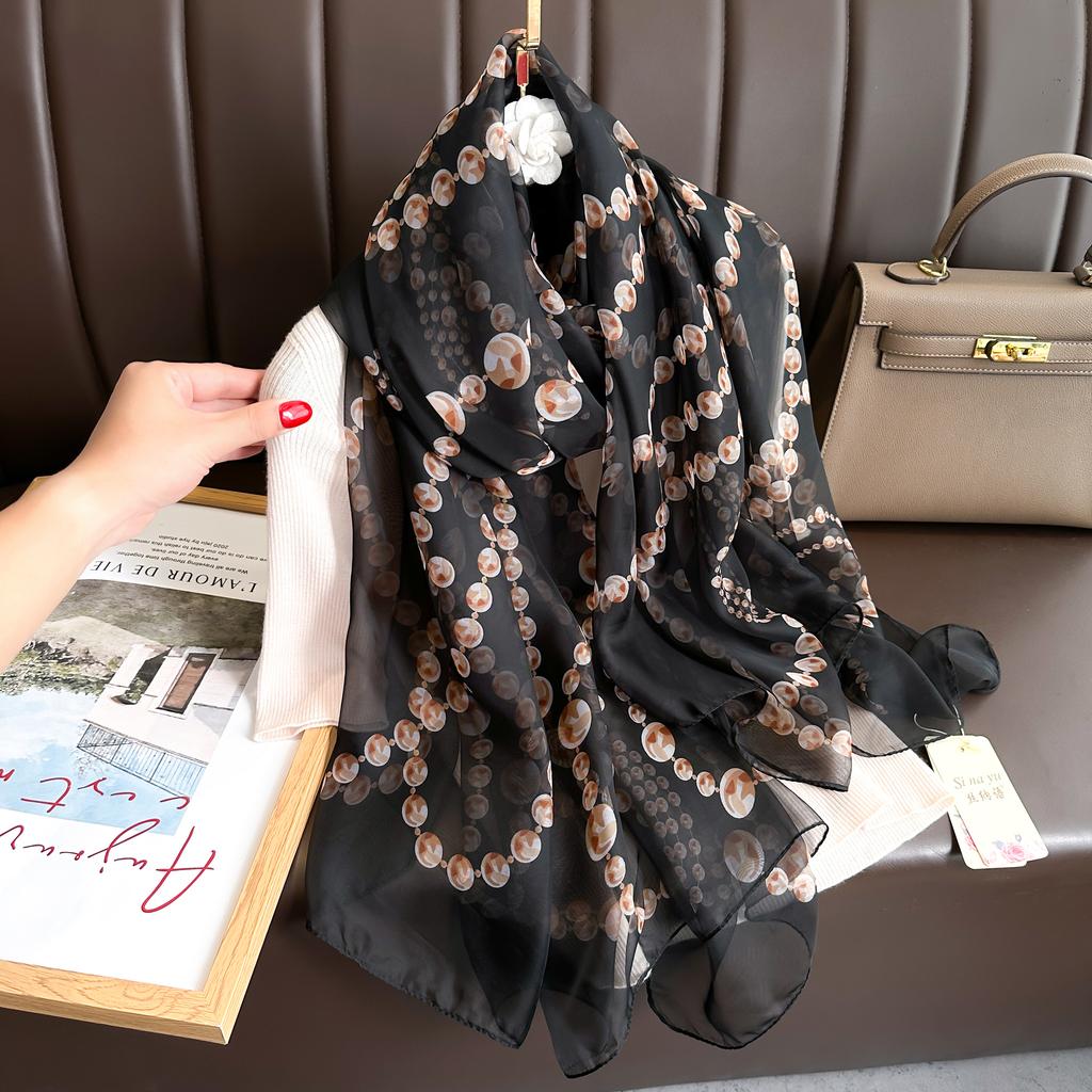 Шелковые пляжные палантины Женский хиджаб шарф Мягкая шаль накидка Женские шарфы Фуляр Пляжный солнцезащитный Женский большой бандана Эшарп