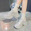 Starry Rhinestones Thick-soled Dad Shoes for Women Autumn and Winter Heavy-duty Hot Rhinestone Sports Shoes for Women