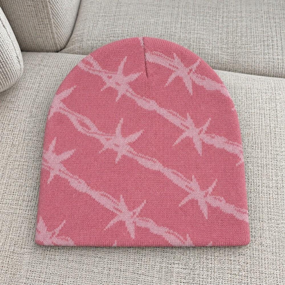 Warm Winter Skull Cap Thickened Knitted Hat Streetwear Double Layer Knit Beanie Outdoor
