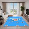 Cute Doraemon Rug, Suitable for Playrooms, Bedrooms, Living Rooms, Sofas, and Other Home Décor; Non-slip Children's Mat.