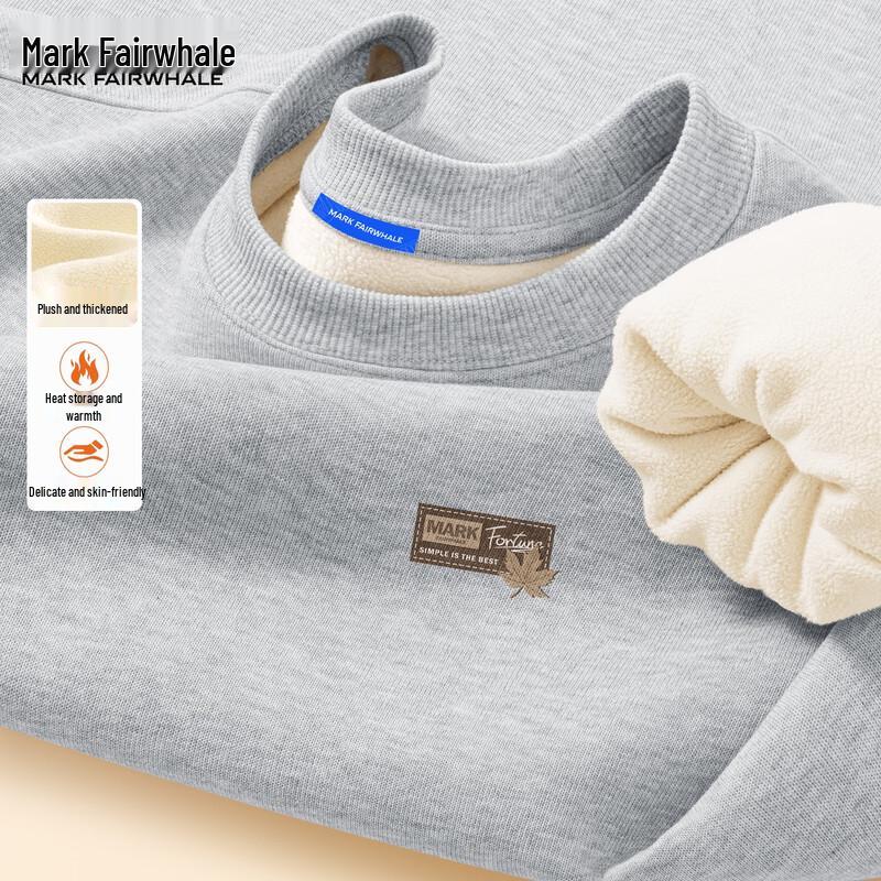 Mark Fairwhale Men's Winter Loose Fit Crewneck Sweatshirt