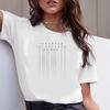Fashion Printed Tshirt Women Trend Style O -Neck Short Sleeve Tops Stranding Quotes Tees