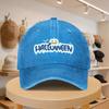 MenS Baseball Cap Halloween Pumpkin Bat Pattern Fashion Casual Hat Adjustable Spring And Autumn Travel Tourism Seaside Vacati