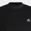 adidas Однотонная толстовка с круглым вырезом и длинными рукавами, мужские топы, черный цвет HN4551