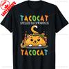Tacocat наоборот пишется Tacocat Футболка Люблю Кошек и Тако Футболка Харадзюку Одежда Рубашки для Готической Удобный Топ унисекс
