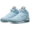 Женские кроссовки Air Jordan 5 Retro Blue Bird фото-синий футбольный-серый металлик-серебристый DD9336-400