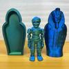 3D-печатная модель игрушки Мумия Декоративные подарки Египетский Фараон Декоративное украшение Реалистичная подвижная Мумия + Набор Сфинкс