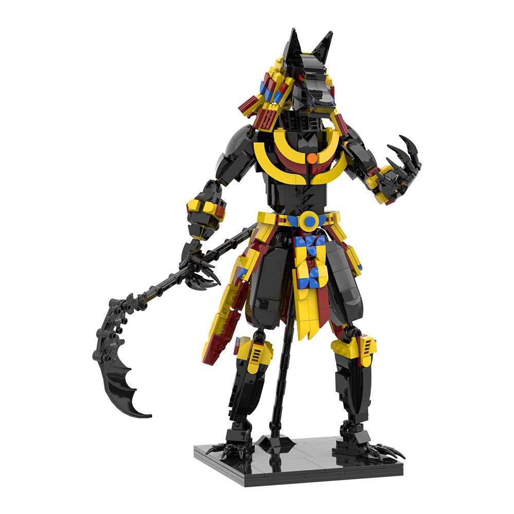 MOC-112777 Модель из строительных блоков Анубис Египетский Фараон Пустыня Жнец Анубис Фигурка Кубики DIY Сборка Игрушки Детский DIY Подарок