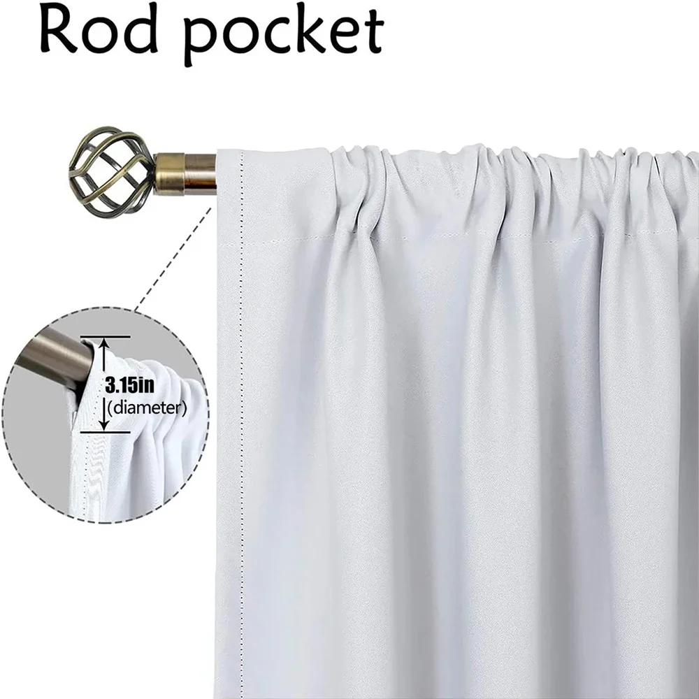 Ghosts Band Curtains Child Room Halloween Decoration Tulle for Bedroom Living Room Curtain Home Interior Curtains 2 Pieces Panel