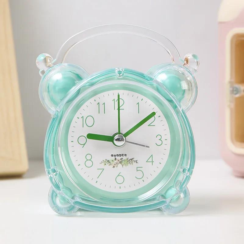 New Cute Luminous Alarm Clock - Creative Silent Snooze Wake-Up Clock for Boys and Girls