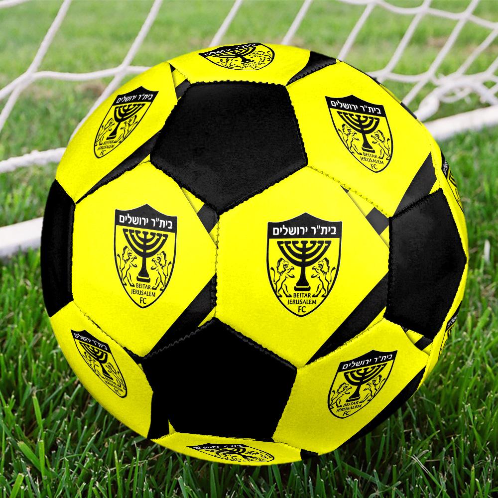 Beitar Jerusalem Football Club2 Soccer Ball Colorful All Ages Machine Stitched PVC Competition Ready Durable High-Bounce.SIZE5