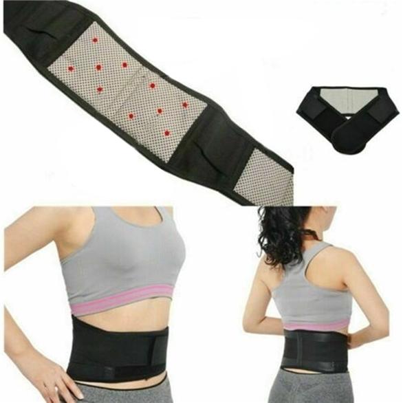 Magnetic Back Support Belt Waist Lower Waist Tummy Double Adjustment Pain Relief Self-heating Belt Comfortable Skin-Friendly