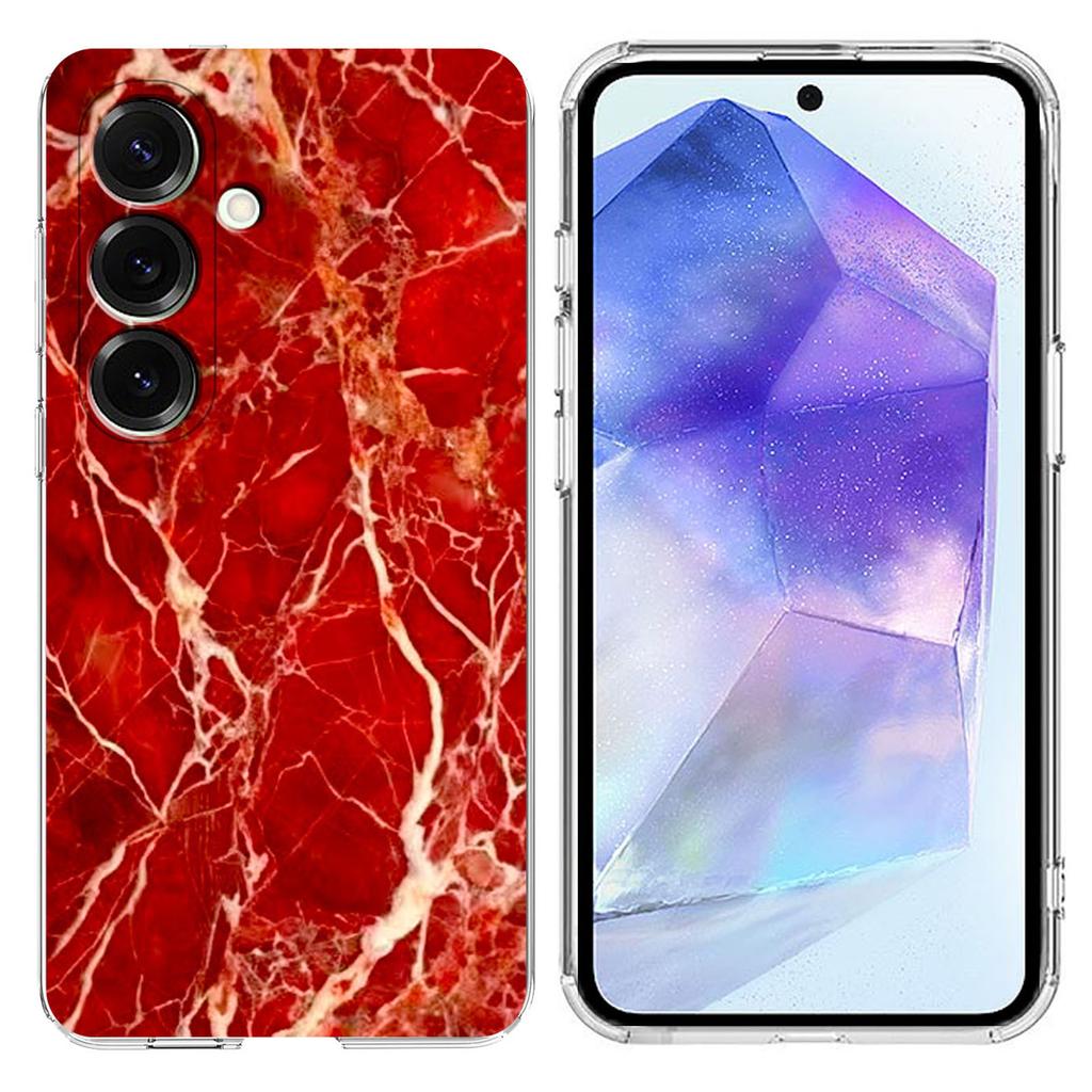 For Samsung Galaxy A55 5G Case Marble Pattern Printing Soft TPU Phone Cover