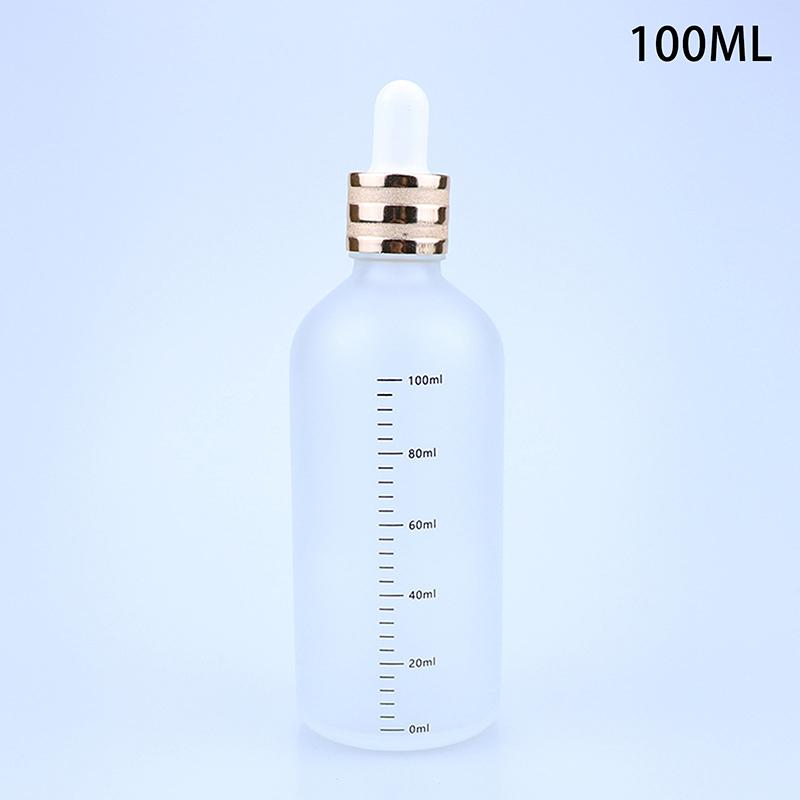 Liquid Pipette Bottle for Aromatherapy Travel Refillable 5ml-100ml Reagent Dropper Bottles with Scale Sanding Glass Eye Drop