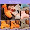 Soft Plush Dinosaur Backrest Cushion With Arms Bedside Pillow Gift