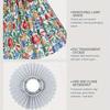 1PC Floral Pleated Lamp Shade Bedroom Pleated Cone Light Cover Elegant Lamp Cover Floor Lamps Fabric Cover Table