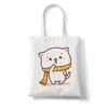 Kawaii Cats Cute Animal Fashion Shopper Bag High Capacity Canvas Bags Women Tote Bag Handbags Casual Girl Shoulder Bag For Girls