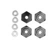 4pcs RC Hex Coupler Professional Aluminum Alloy RC Wheel Hex Adapter for 1 10 RC Cars