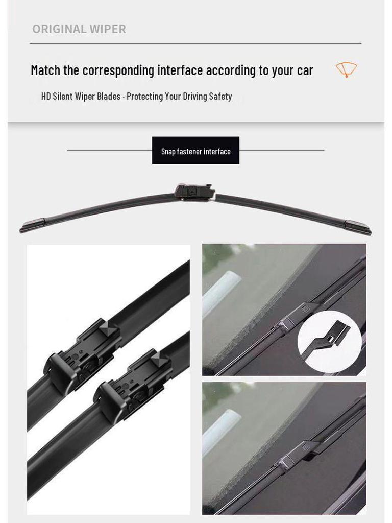 Great Wall Haval H2 Frameless Silent Front and Rear Wiper Blades