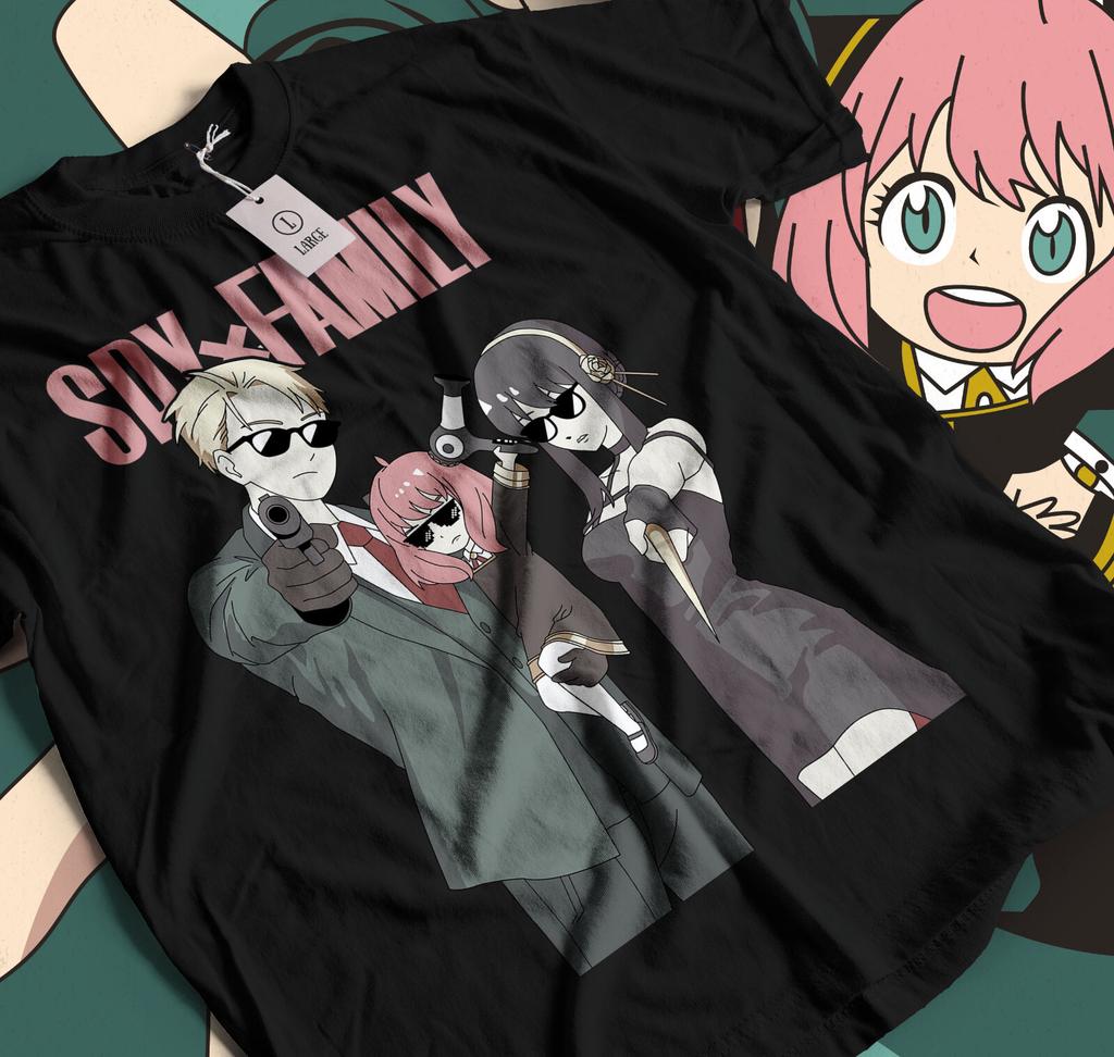 Spy x Family T-shirt Anime Loid Yor Anya Bond Forger Funny Shirt Tshirt 071
